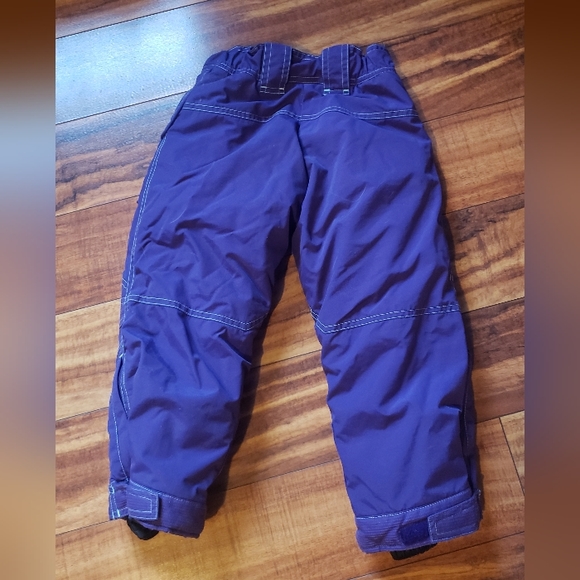 LL Bean Girls size 5-6 waterproof purple snow pants - Picture 2 of 6